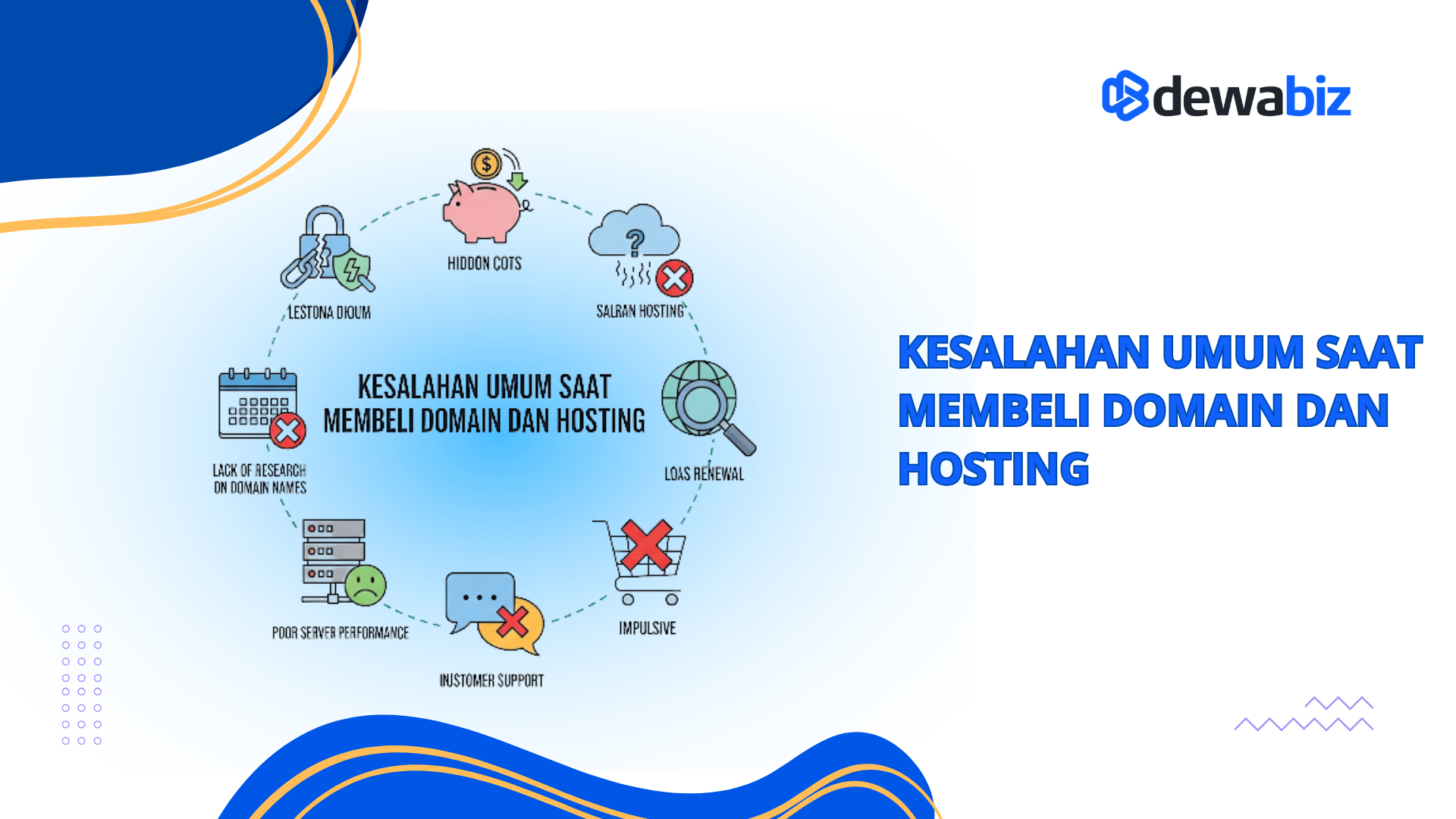 Kesalahan Umum Saat Membeli Domain dan Hosting