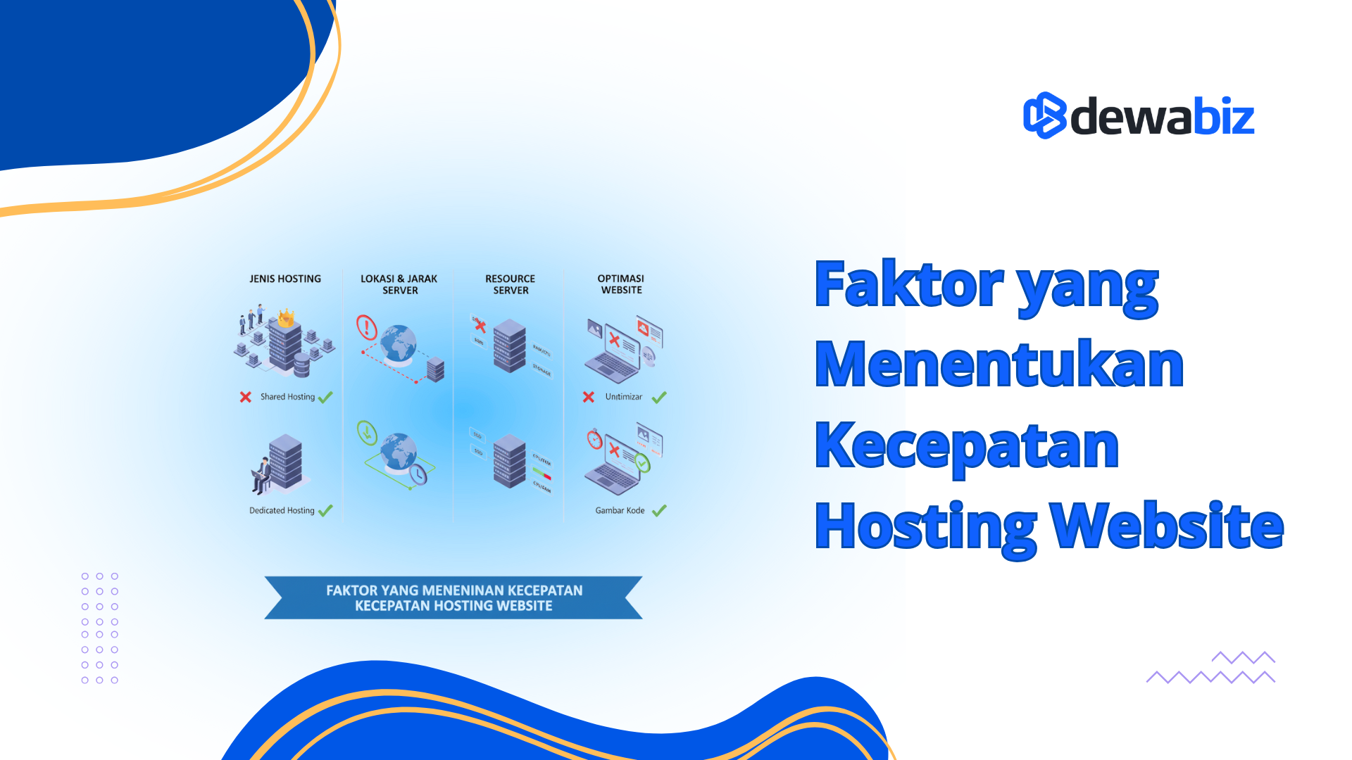 Faktor yang Menentukan Kecepatan Hosting Website