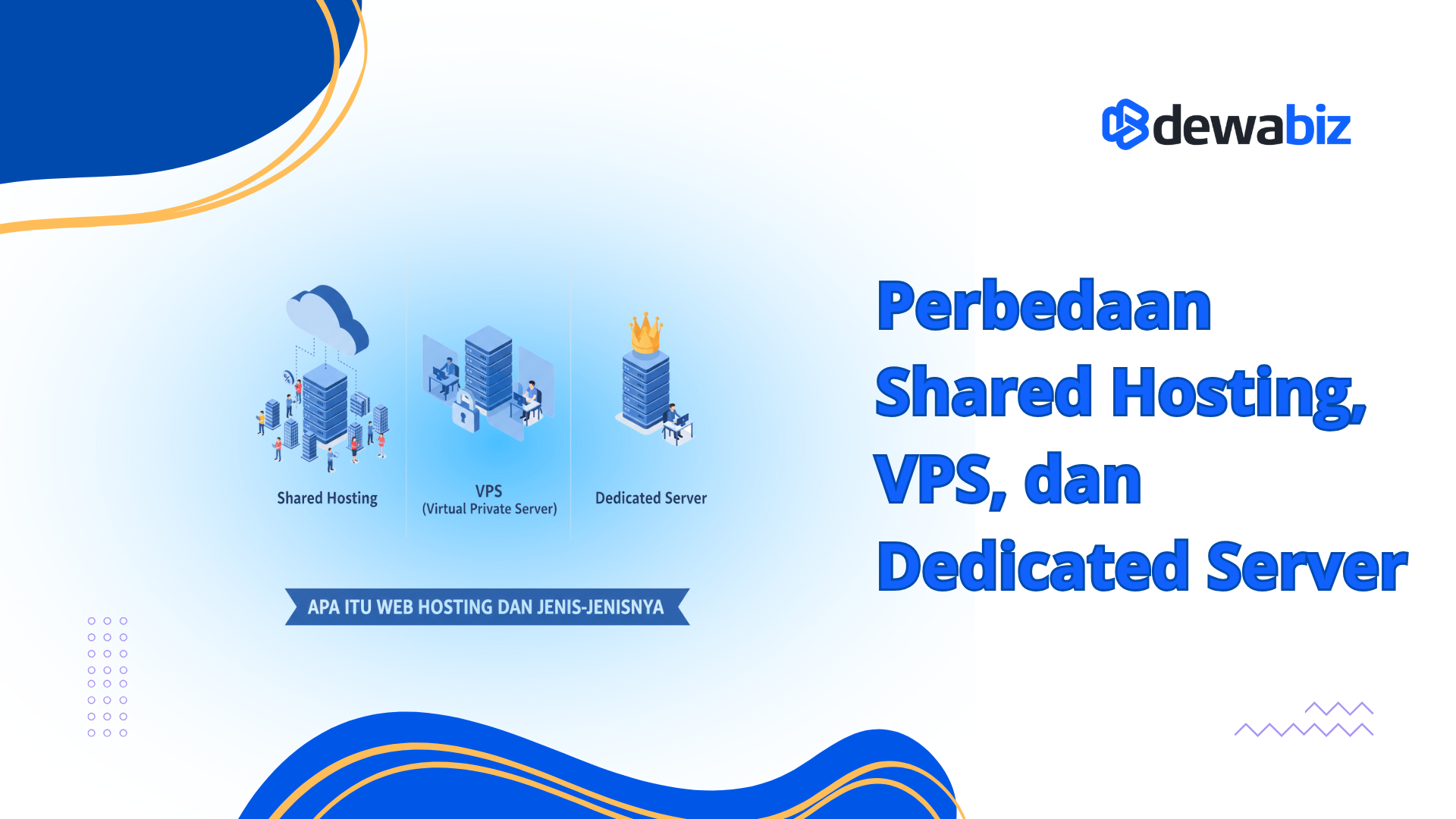 Perbedaan Shared Hosting, VPS, dan Dedicated Server