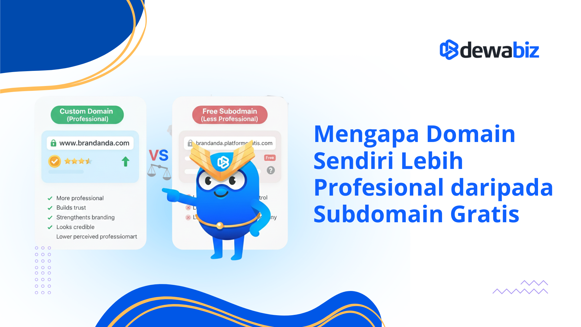 Mengapa Domain Sendiri Lebih Profesional daripada Subdomain Gratis
